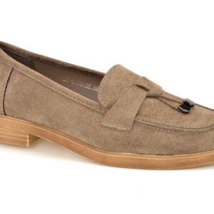 Mokasyny Vinceza 58234 beżowy zamsz