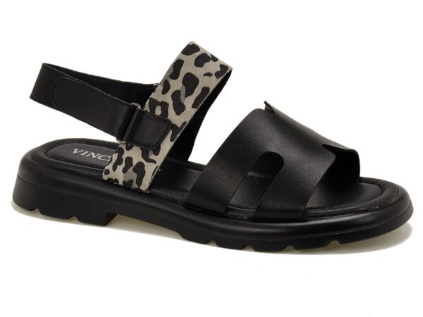 9cd3d018607e59dbc98a1dbba9a3a6bccbd0ee7a Czarne skórzane sandały damskie Vinceza 66780