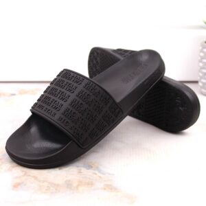 Klapki damskie basenowe plażowe czarne Big Star LL274A147