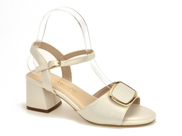 Sandały Sergio Leone SK892 perłowe