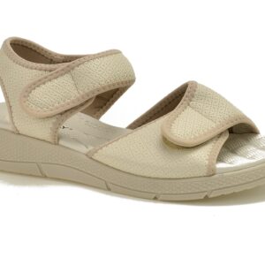 Beżowe sandały damskie na płaskim obcasie PICCADILLY 571003