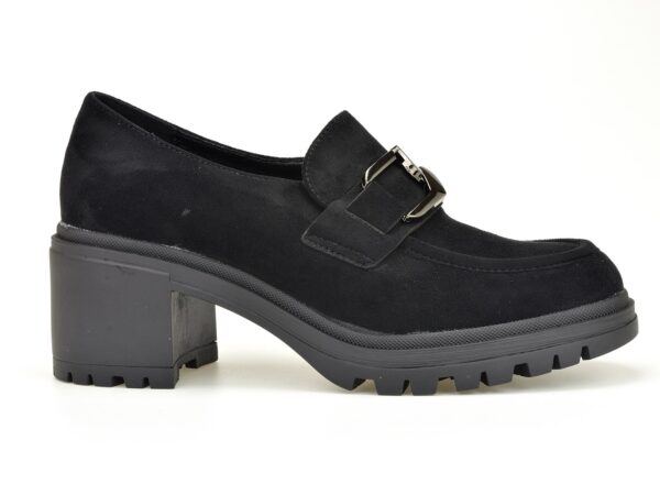 Półbuty Vinceza 10921 czarny zamsz