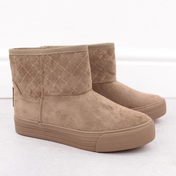 Śniegowce damskie mukluki saszki beżowe Big Star OO274A524