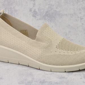 Beżowe tekstylne półbuty damskie Dr. Jan MD25-13