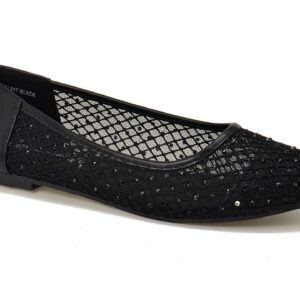 Czarne damskie baleriny Goodin GD-FL897