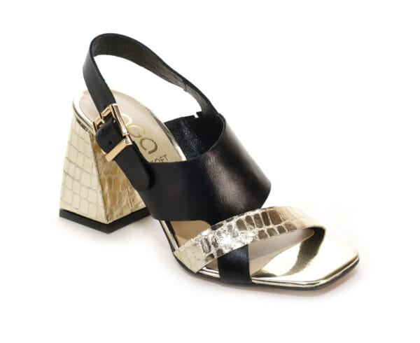 SANDAŁY DAMSKIE AGA-9578-CZA/ZŁ