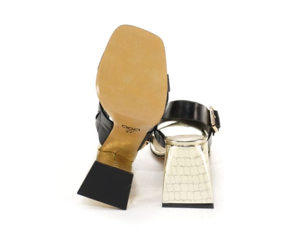 SANDAŁY DAMSKIE AGA-9578-CZA/ZŁ