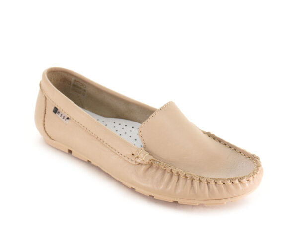 MOKASYNY DAMSKIE NES-17130-BEŻ