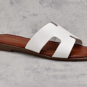 Białe klapki damskie Sergio Leone SK091H