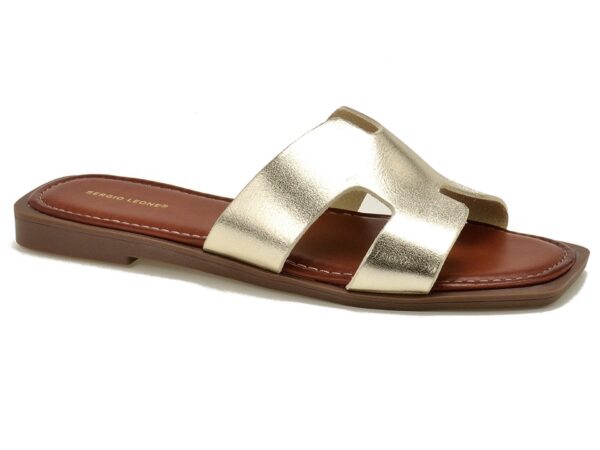 Złote klapki damskie Sergio Leone SK091H