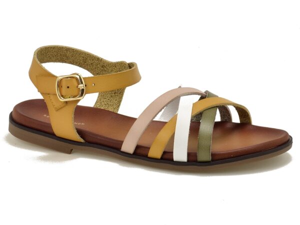 Żółte sandały damskie Sergio Leone SK090H