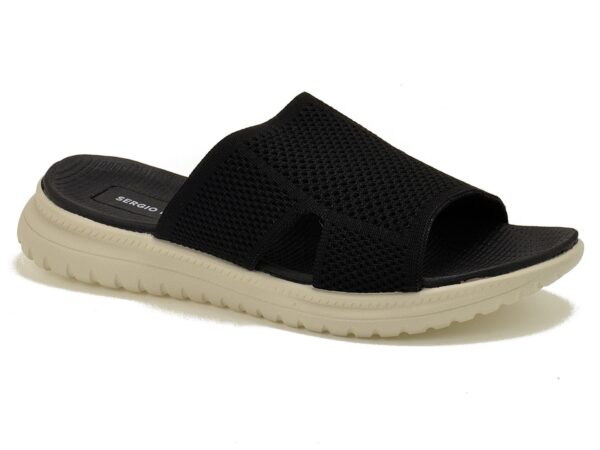 Czarne klapki damskie Sergio Leone KL064H