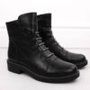 Botki damskie ocieplane czarne Jezzi ASA252-5