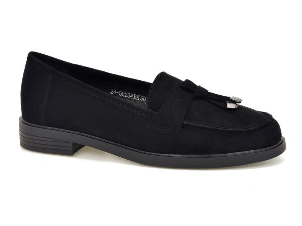 Mokasyny Vinceza 58234 czarny zamsz