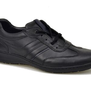 Czarne skórzane męskie półbuty Tapi 7637