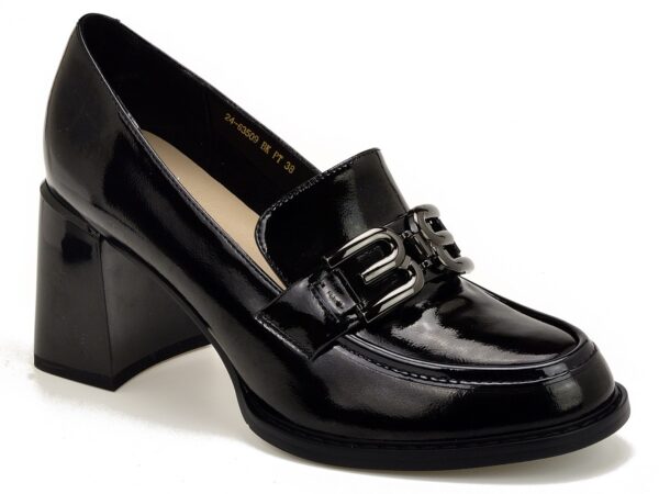 Półbuty Vinceza 63509 czarny lakier