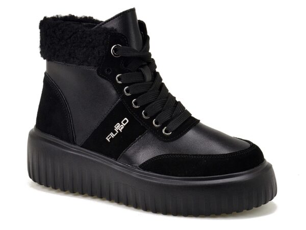 d3011110a041d67a15fde65db6611a9a6d6d83d2 Skórzane trapery Filippo DBT6429/24 czarne