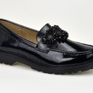 Czarne Mokasyny Filippo DP6424/24 czarne