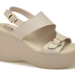 Beżowe sandały damskie S.Barski LR51-540