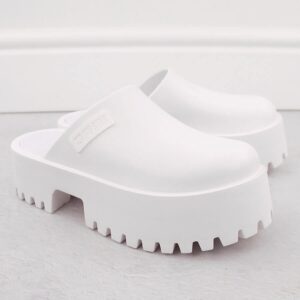 Klapki damskie na masywnej podeszwie białe Big Star NN274015