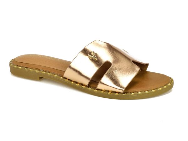 Klapki Vinceza 17338 złote