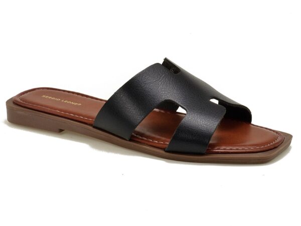 db015b764c0da2103048f30c9c0a3a98ed2b2abc Czarne klapki damskie Sergio Leone SK091H