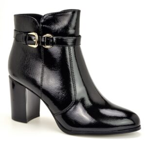 Botki Sergio Leone BT324 czarny lakier