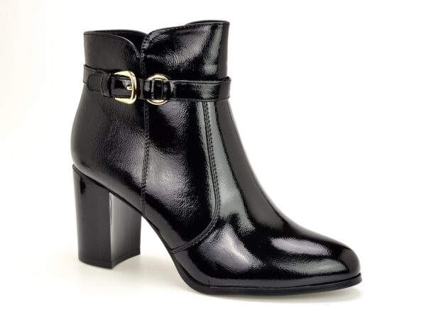 Botki Sergio Leone BT324 czarny lakier