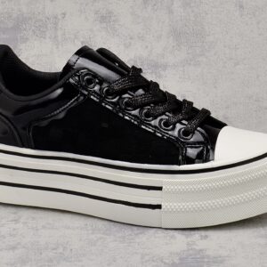 Czarne trampki damskie Filippo DNT7096