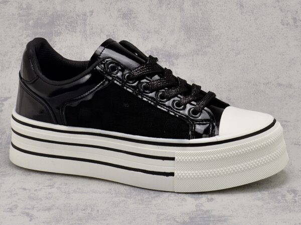 dbb3cff6e150bef286ca534deb94ebda223fb33d Czarne trampki damskie Filippo DNT7096