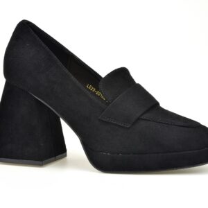 Półbuty Vinceza 20186 czarny zamsz