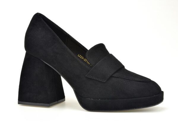 Półbuty Vinceza 20186 czarny zamsz