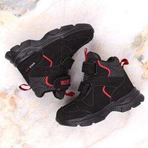 Buty sportowe wysokie dziecięce na rzepy czarne Big Star II374097