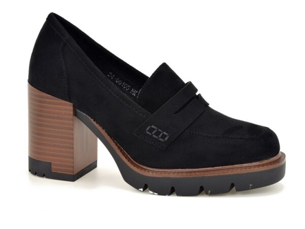 Półbuty Vinceza 58105 czarne zamsz