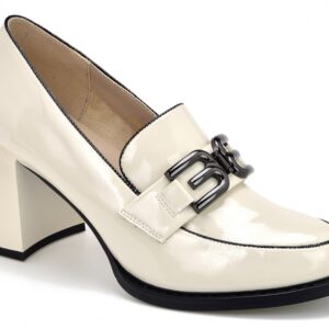 Półbuty Vinceza 63509 beż lakier