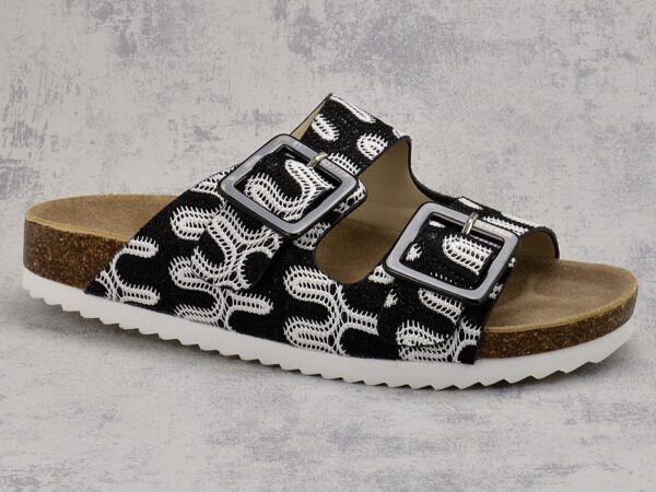 Czarne klapki damskie S.Barski RB51-006