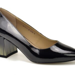 Czarne czółenka na obcasie Vinceza 77111