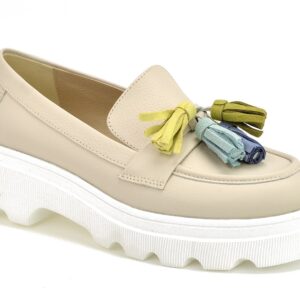 Beżowe Mokasyny Kampa N926 beż 552/919/366/913/91