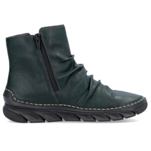 Botki damskie ocieplane filcem zielone Rieker 55052-54