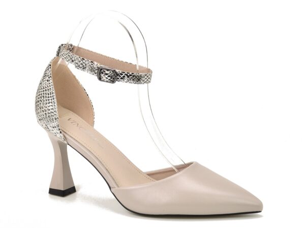 Szare sandały z zakrytymi palcami i piętą Vinceza 62215