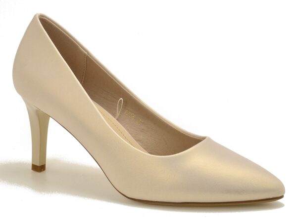 Beż perła czółenka Sergio Leone 1336