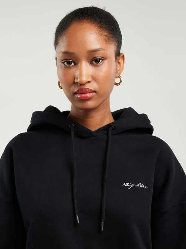 018cc5d7958fdee7ddc1886842adfe6272bfb109 Bluza damska z kapturem czarna Megan 906/ Foxie 906