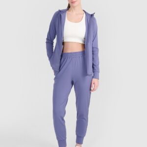 4F Bluza treningowa regular szybkoschnąca damska - niebieska