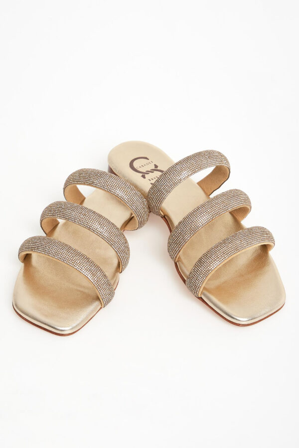 Klapki damskie skórzane CESARE CASADEI