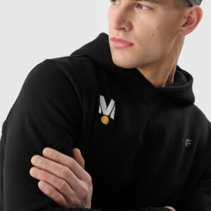 4F Bluza dresowa nierozpinana z kapturem uniseks 4F x Drift Masters - czarna