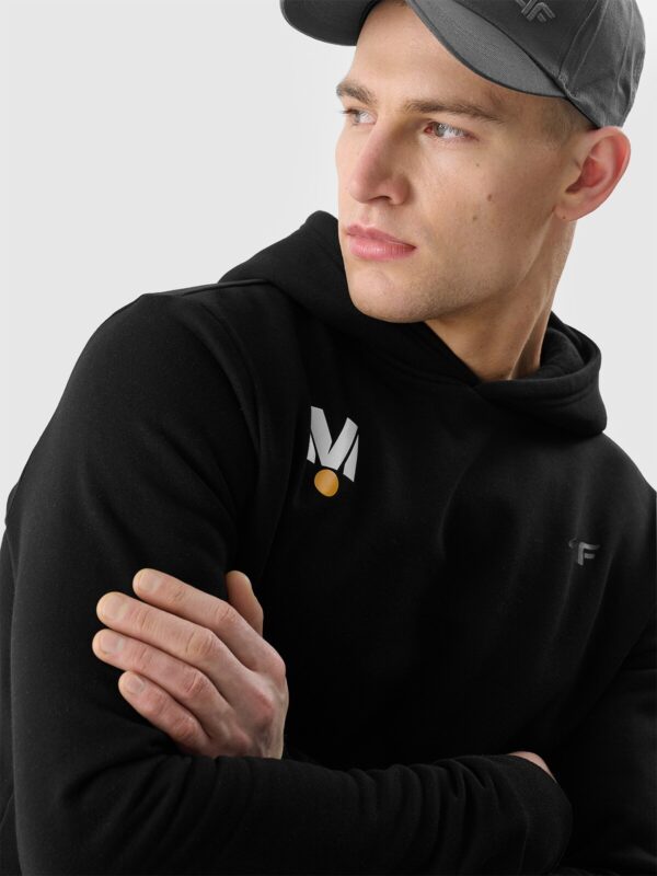 4F Bluza dresowa nierozpinana z kapturem uniseks 4F x Drift Masters - czarna