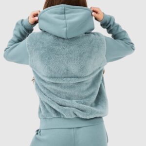 EMPORIO ARMANI Zielona pluszowa bluza damska