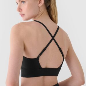 4F Biustonosz treningowy z niskim wsparciem - szary