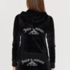 JUICY COUTURE Czarna damska bluza Arched Metallic