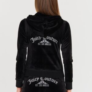 JUICY COUTURE Czarna damska bluza Arched Metallic